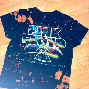 Pink Floyd Black Tie-Dye Band Shirt M